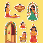 Baby Shower / Arrival - Sticker Sheet v6